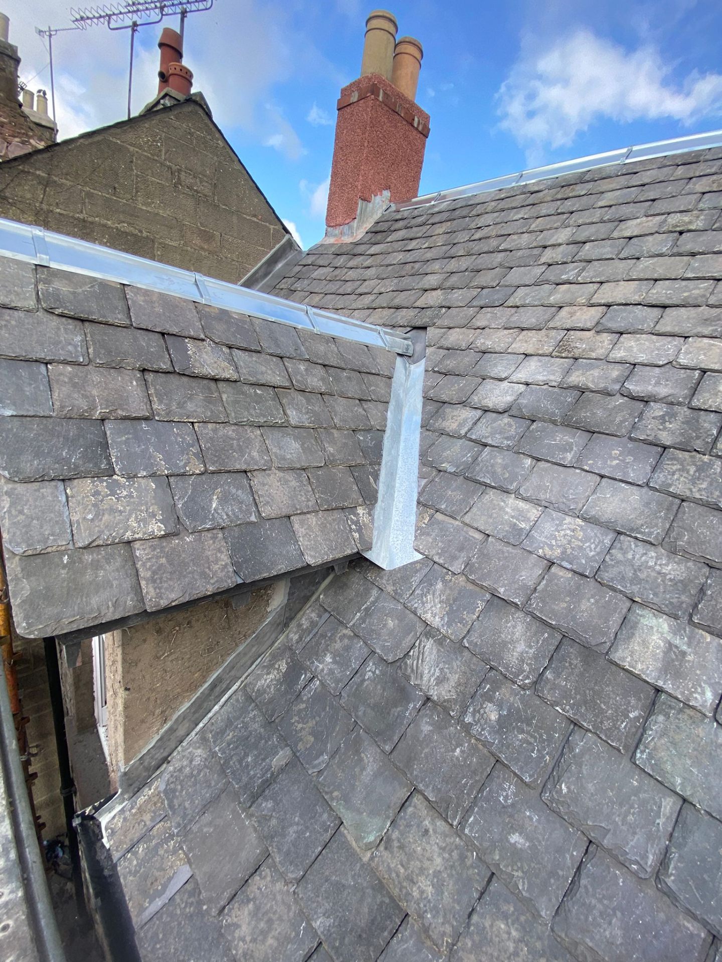 Recent Rossi Roofing project 45 — slate, tile, flat roof, lead and chimney work across Tayside and Fife