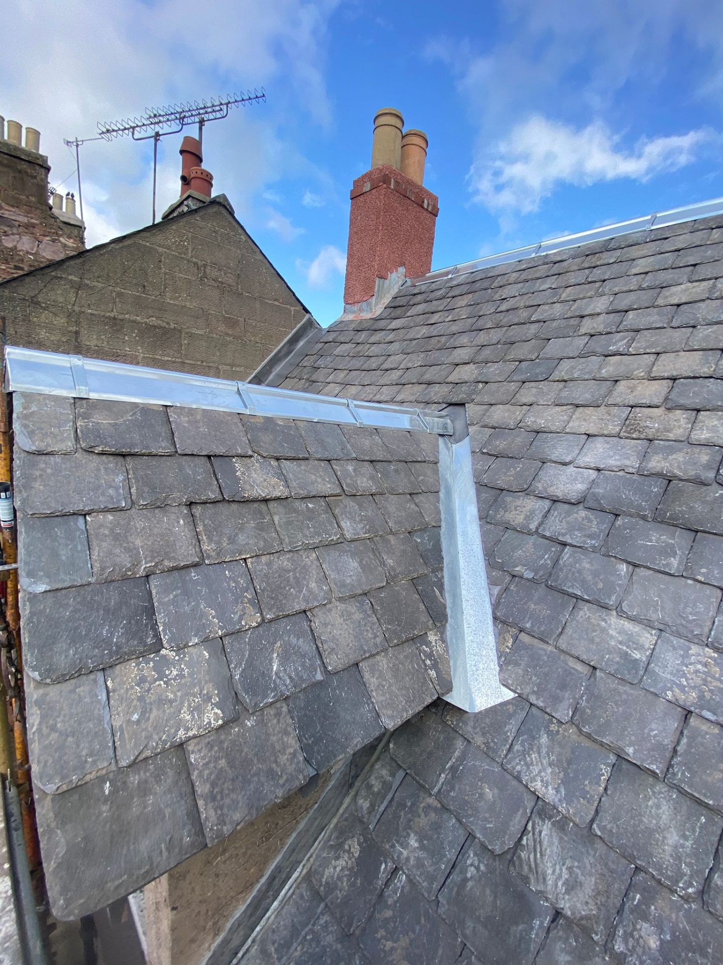 Recent Rossi Roofing project 47 — slate, tile, flat roof, lead and chimney work across Tayside and Fife