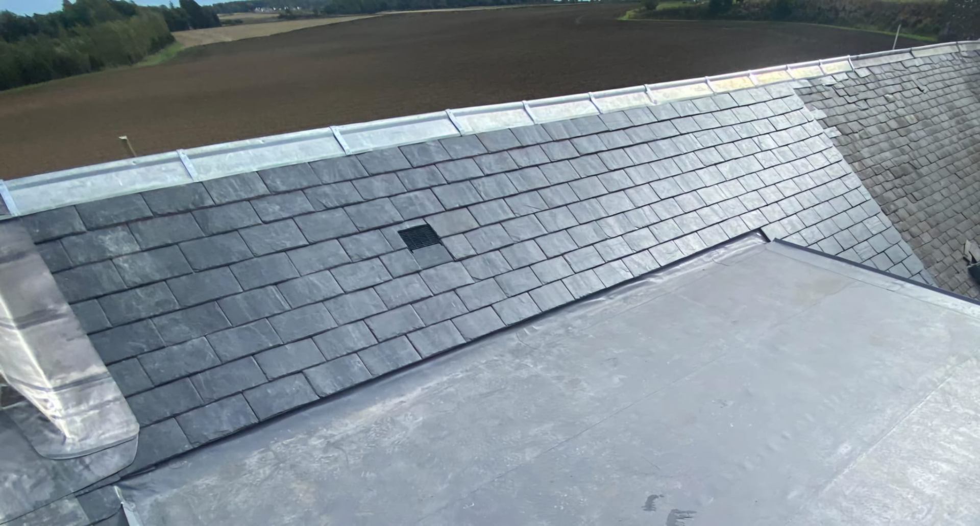 Recent Rossi Roofing project 42 — slate, tile, flat roof, lead and chimney work across Tayside and Fife
