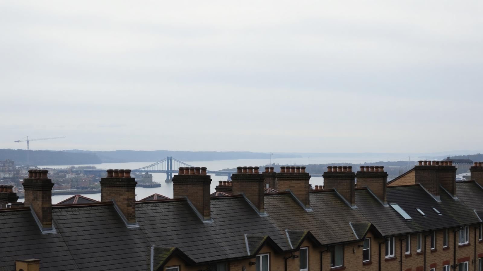 Dundee skyline across the River Tay with the Tay Bridge and traditional tenement rooftops — Rossi Roofing service area